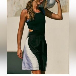 NWT FP Movement Free People‎ Double Bounce Onesie Romper Open Back Sz M